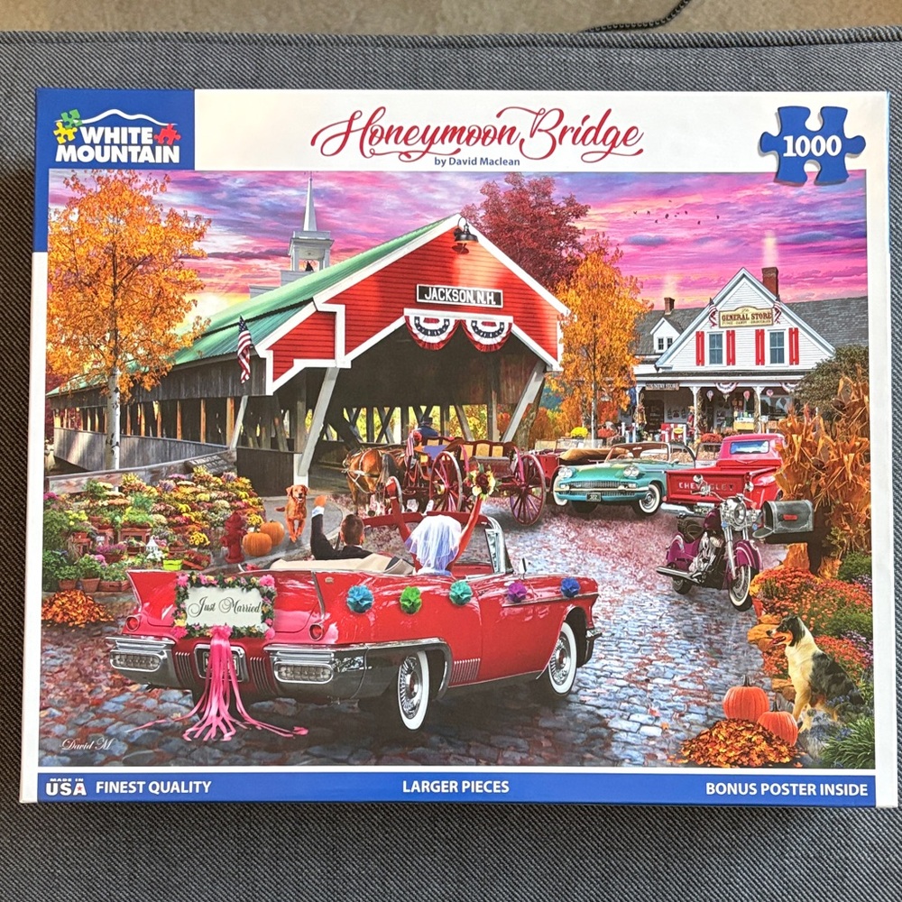 White Mountain Honeymoon Bridge 1000 Piece Puzzle